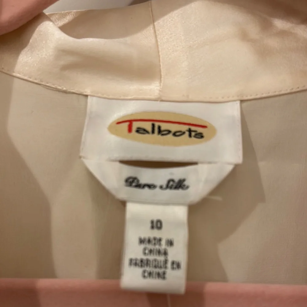 Talbots Pink Silk Blouse - Picture 2 of 5